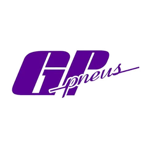 Logo da empresa GP Pneus, cliente atendido pela LN